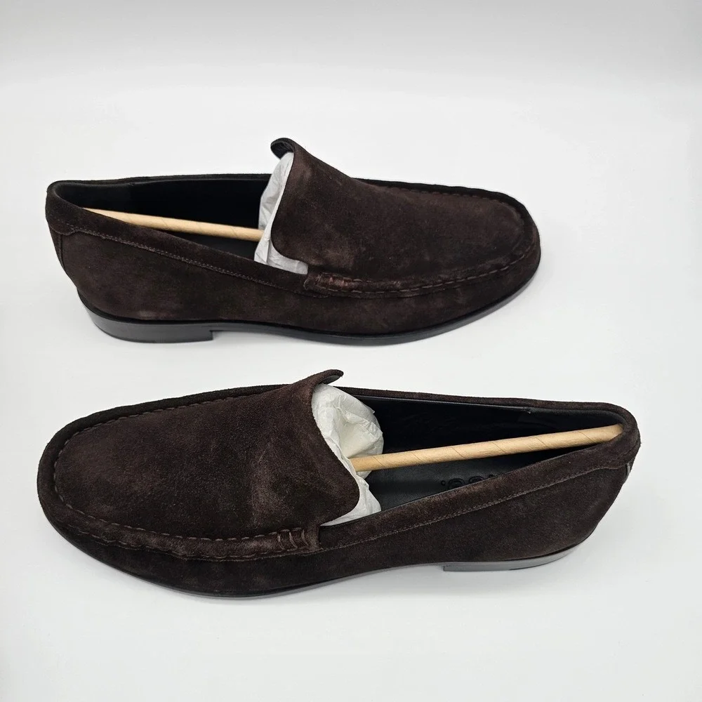 Vince Men's Miles Suede Moccasin-style Loafer‎ Slip on Shoes Cocoa Brown 11.5 M